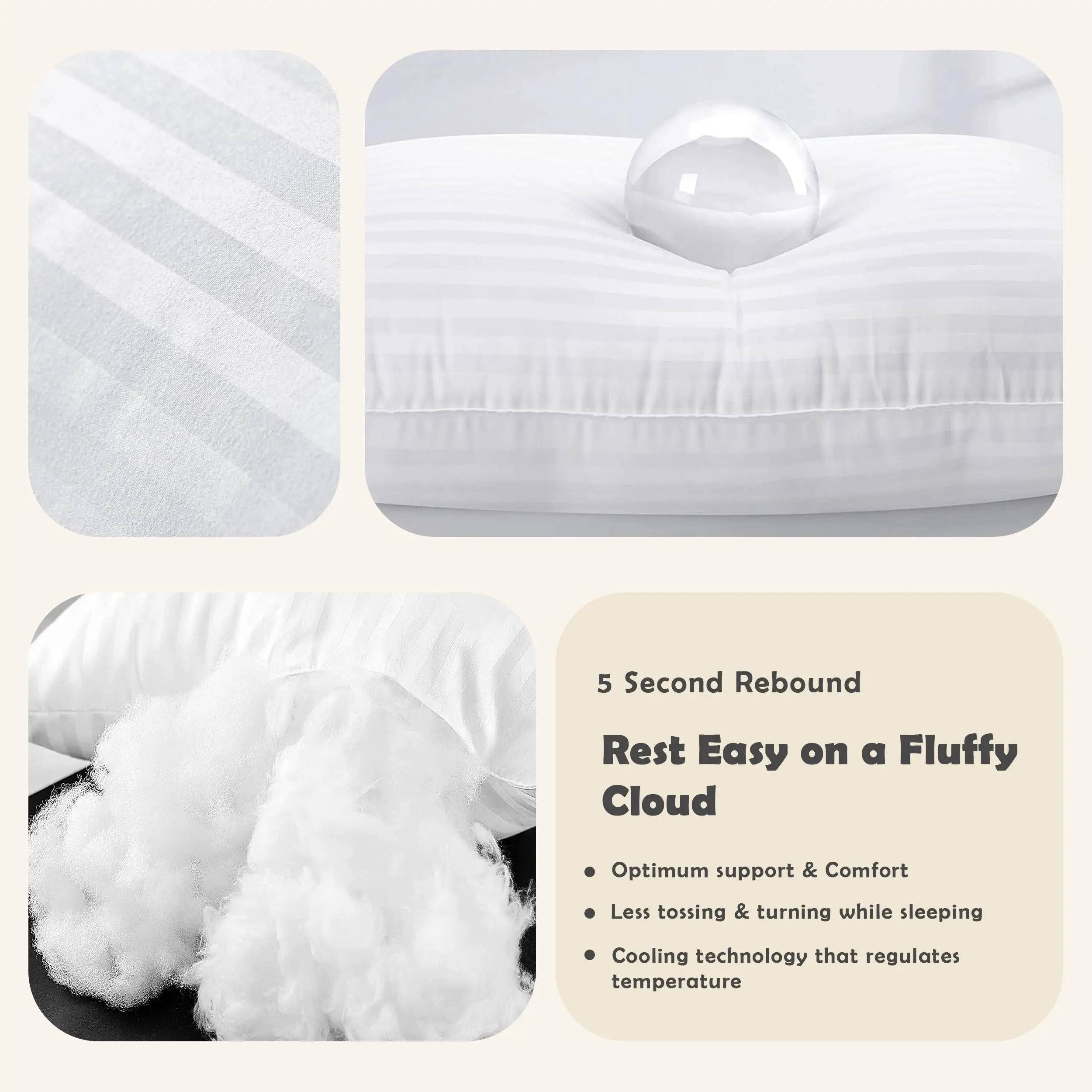LUX Décor Hotel Stripe Pillows Set of 2