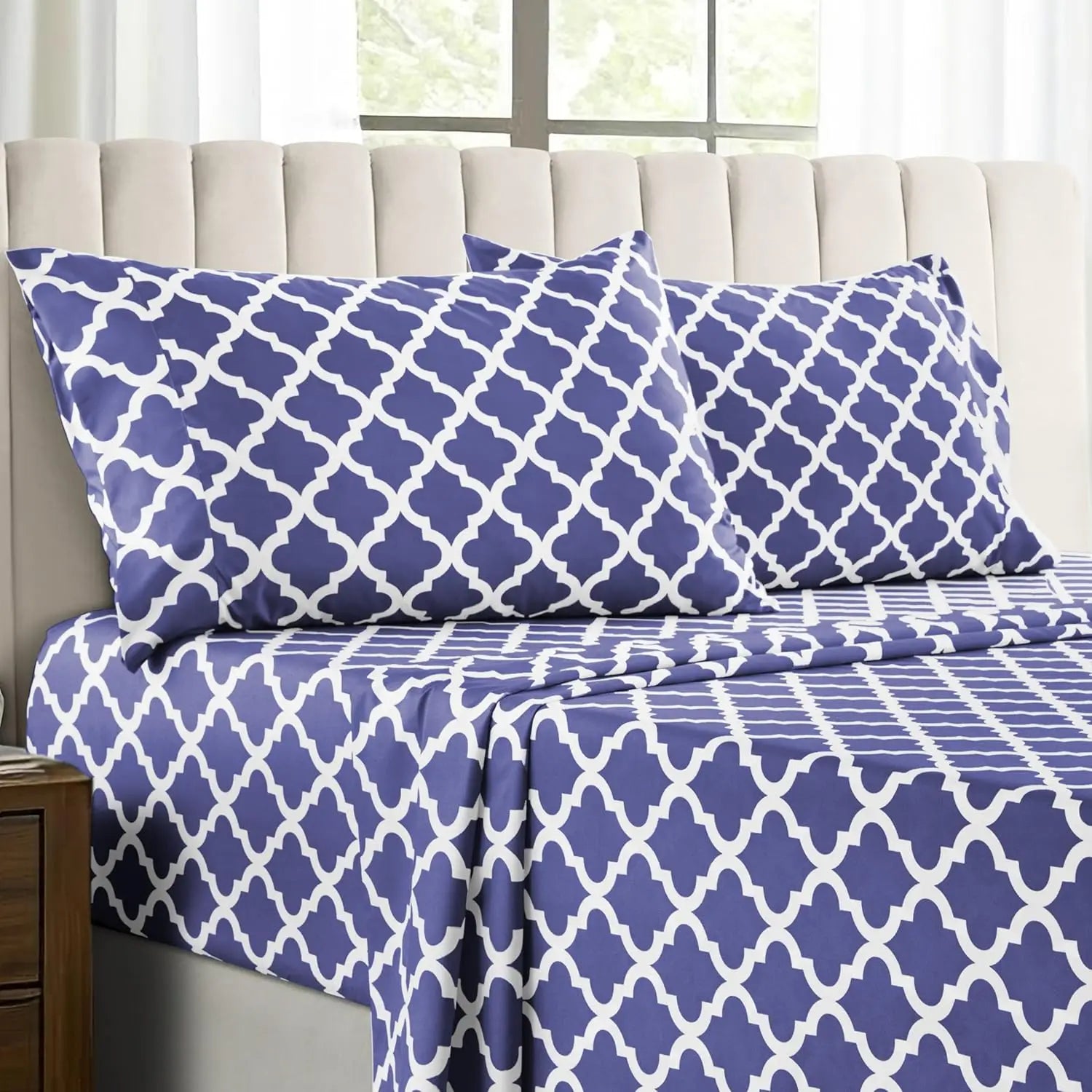 Lux Décor 4Pc Microfiber Sheet Set