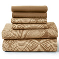 Lux Decor 6Pc Paisley Microfiber Sheet Set