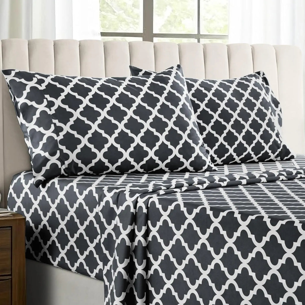 Lux Décor 4Pc Microfiber Sheet Set