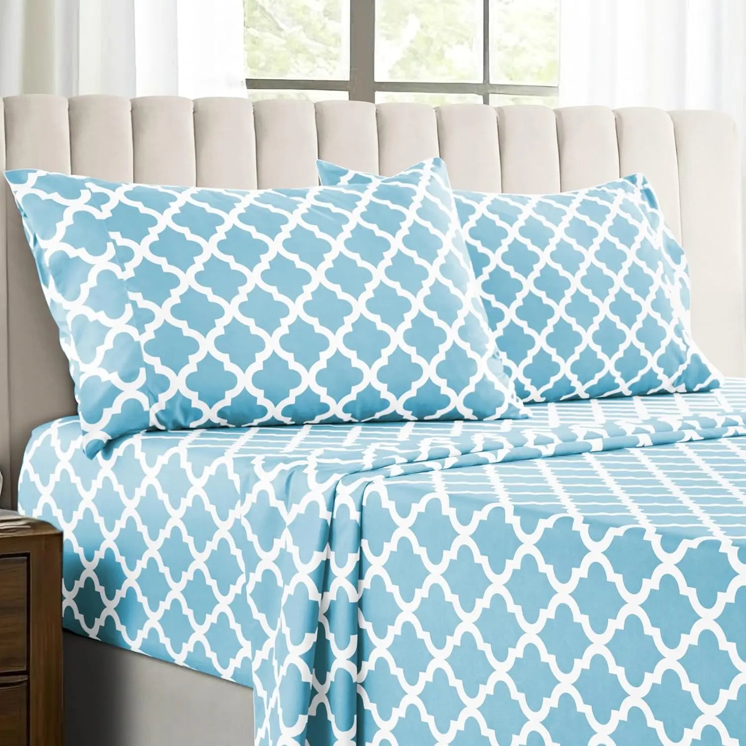 Lux Décor 4Pc Microfiber Sheet Set