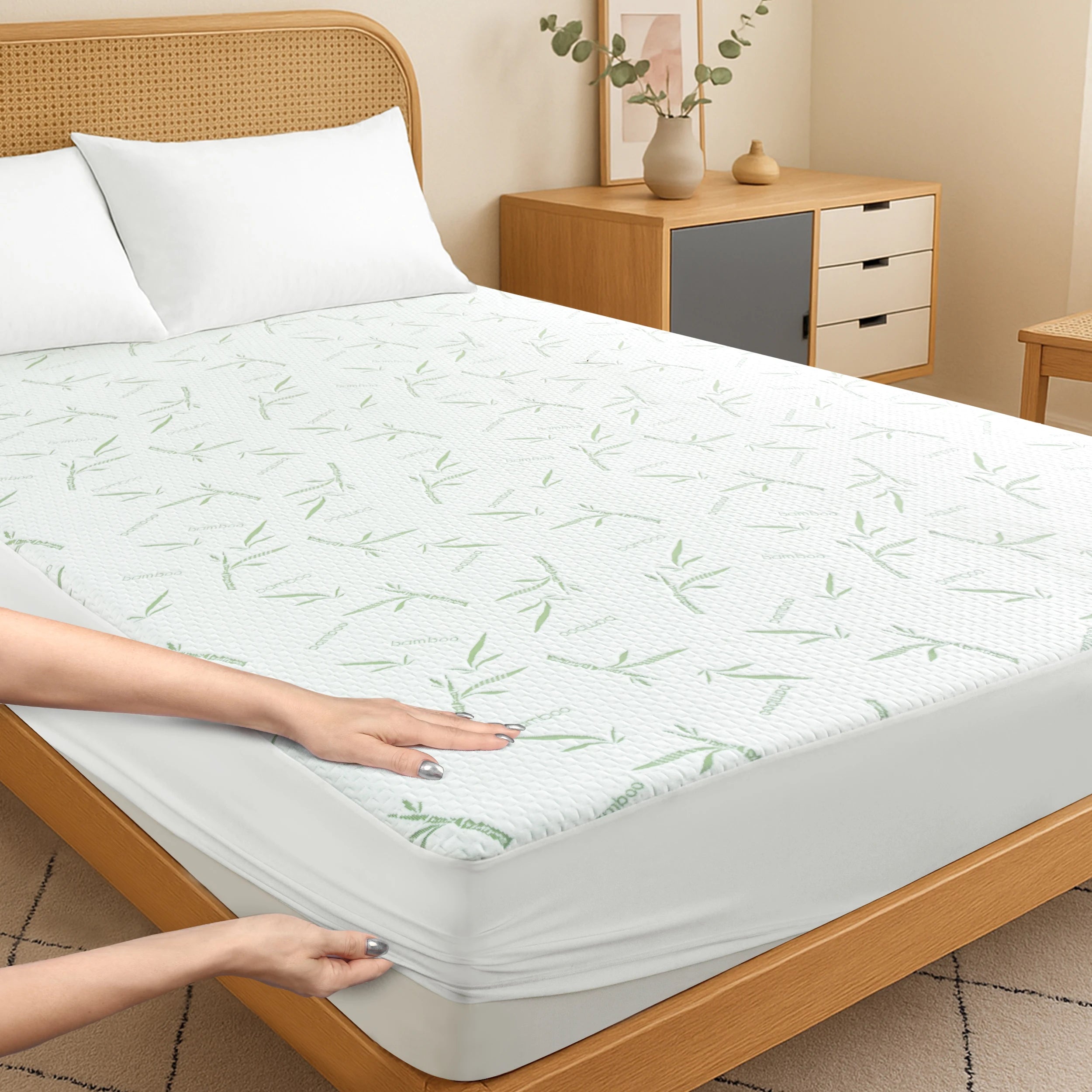 Lux Decor Cooling Waterproof Deep Pocket Mattress Protector