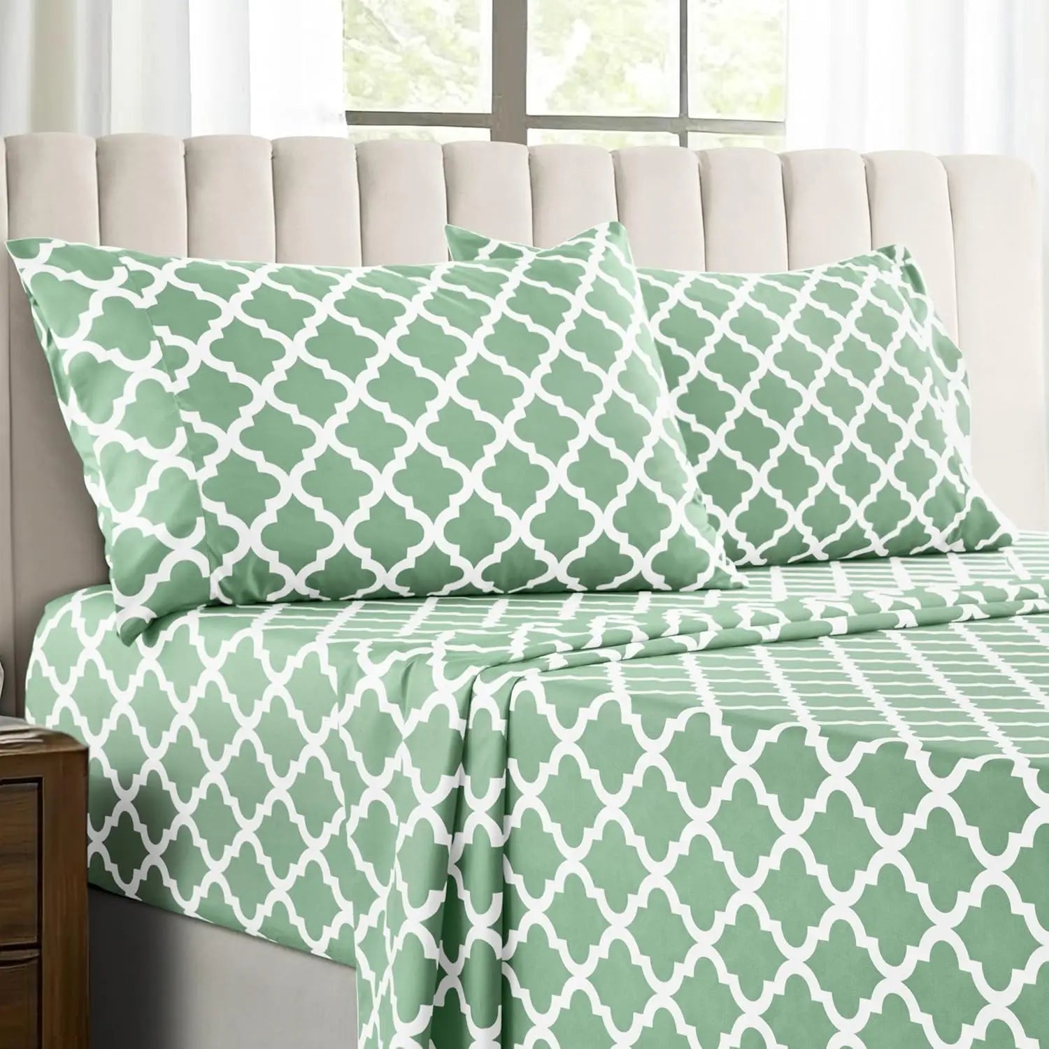 Lux Décor 4Pc Microfiber Sheet Set