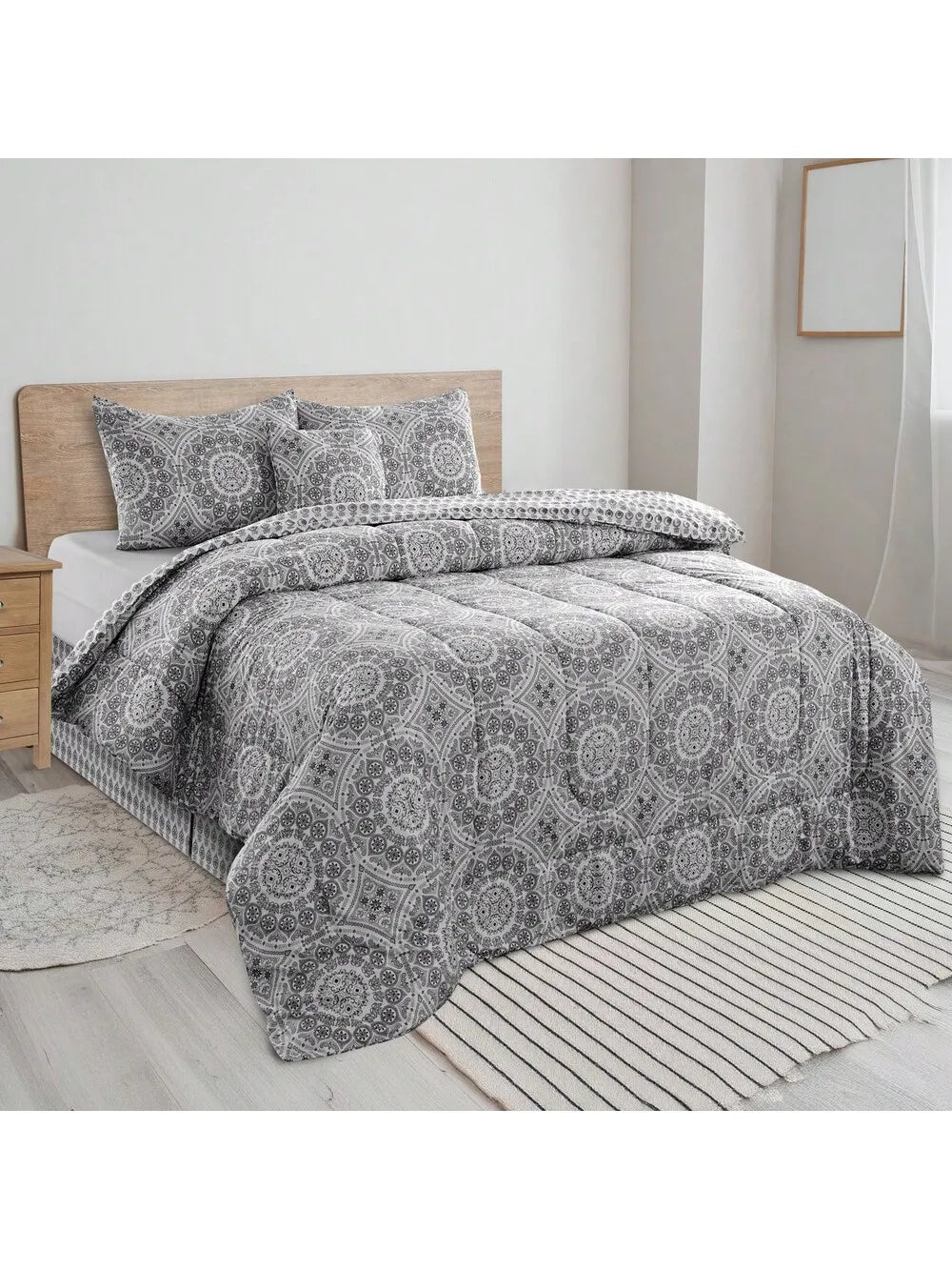 LUX Décor Reversible 5pc Comforter Set
