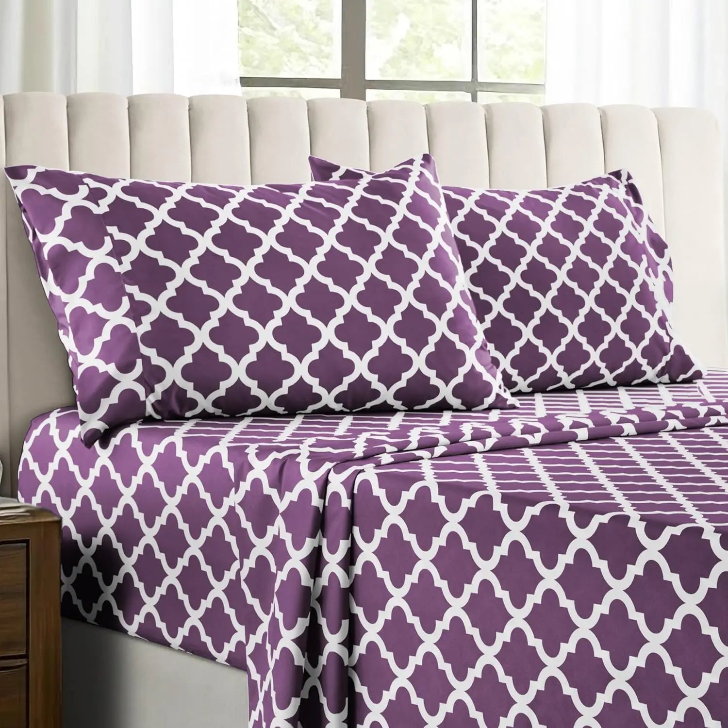 Lux Décor 4Pc Microfiber Sheet Set