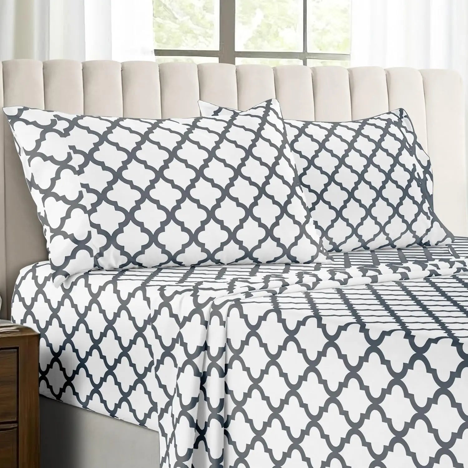 Lux Décor 4Pc Microfiber Sheet Set