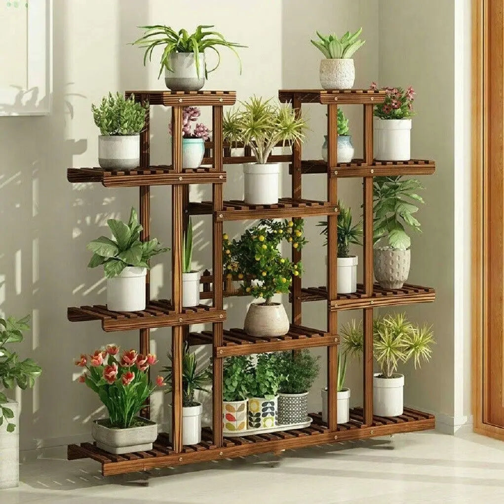 Wooden Plant Display Stand