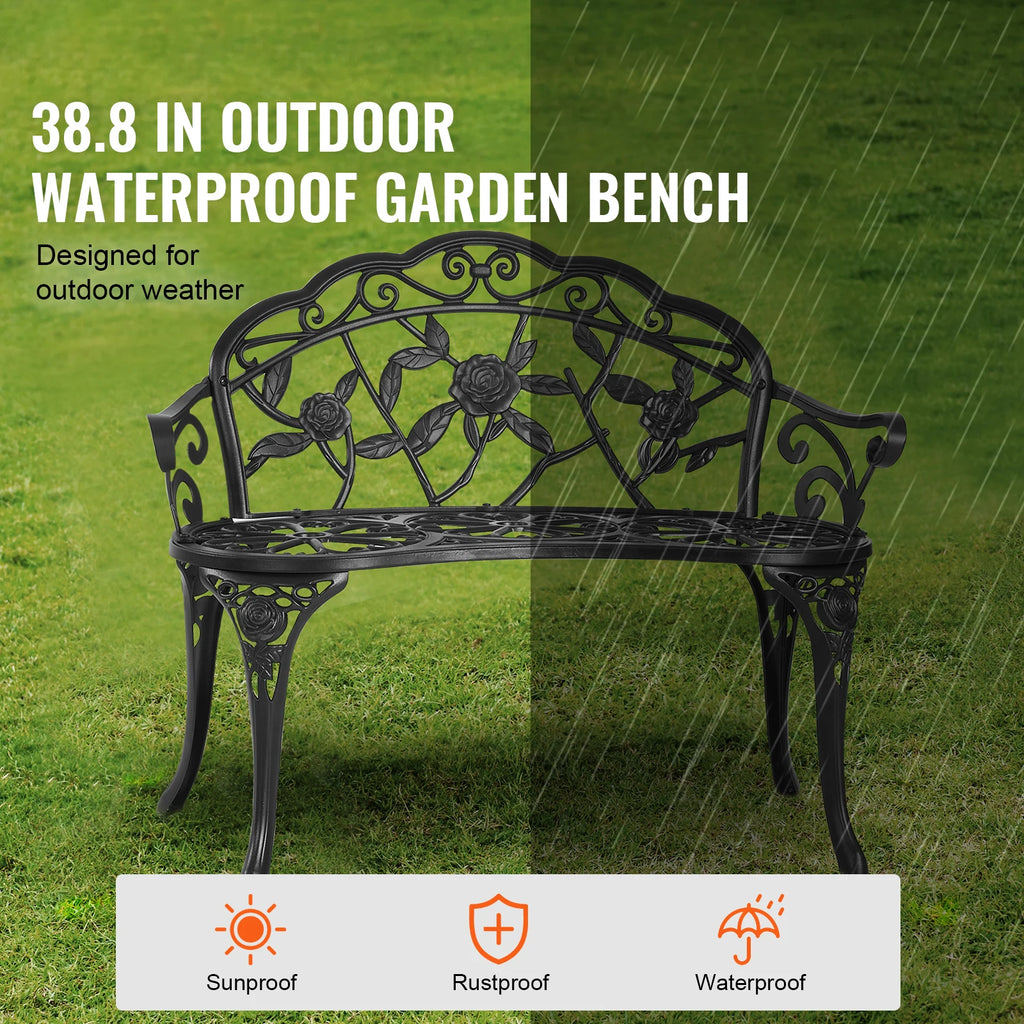 Outdoor Metal Garden Bench