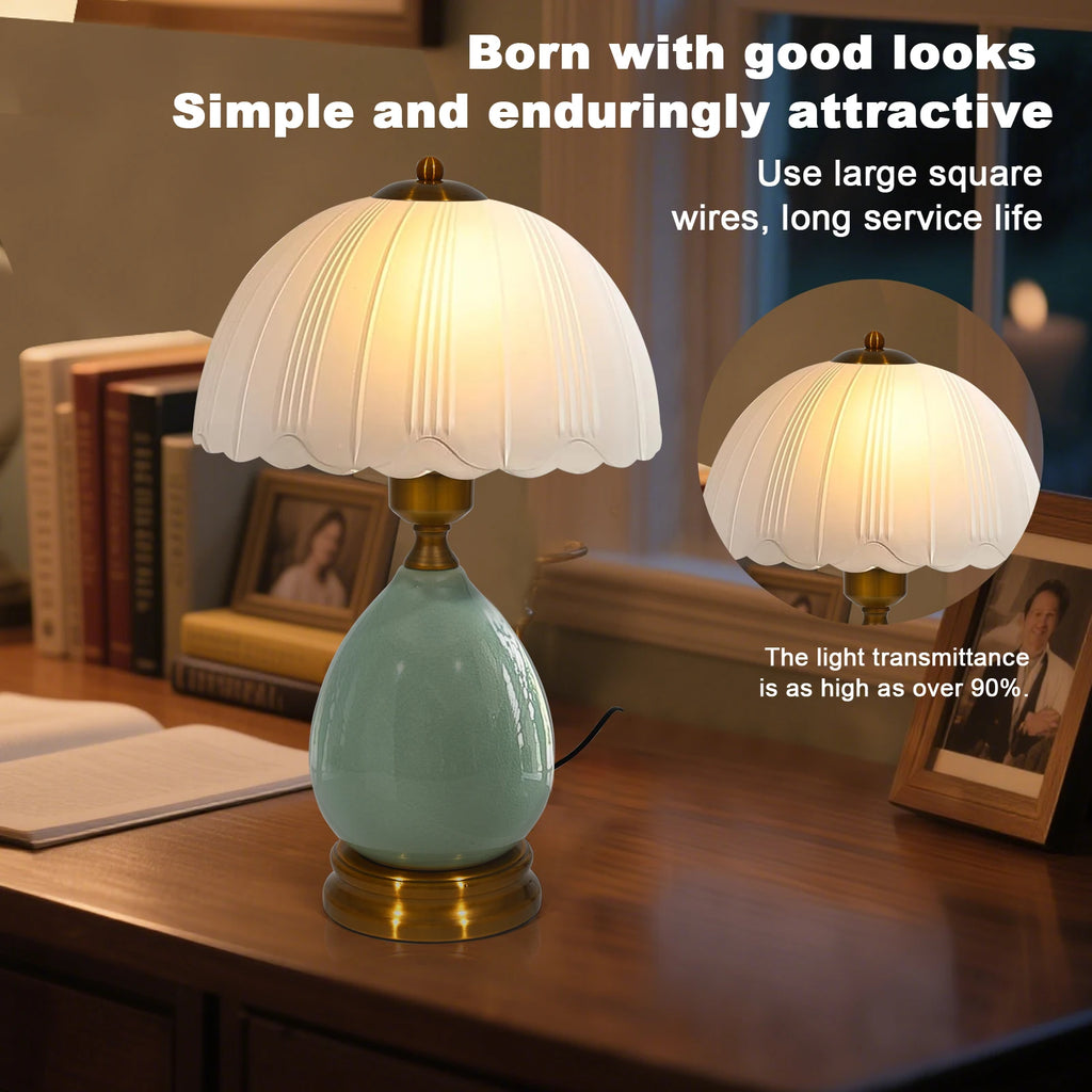 Vintage Ceramic Dimmable Table Lamp
