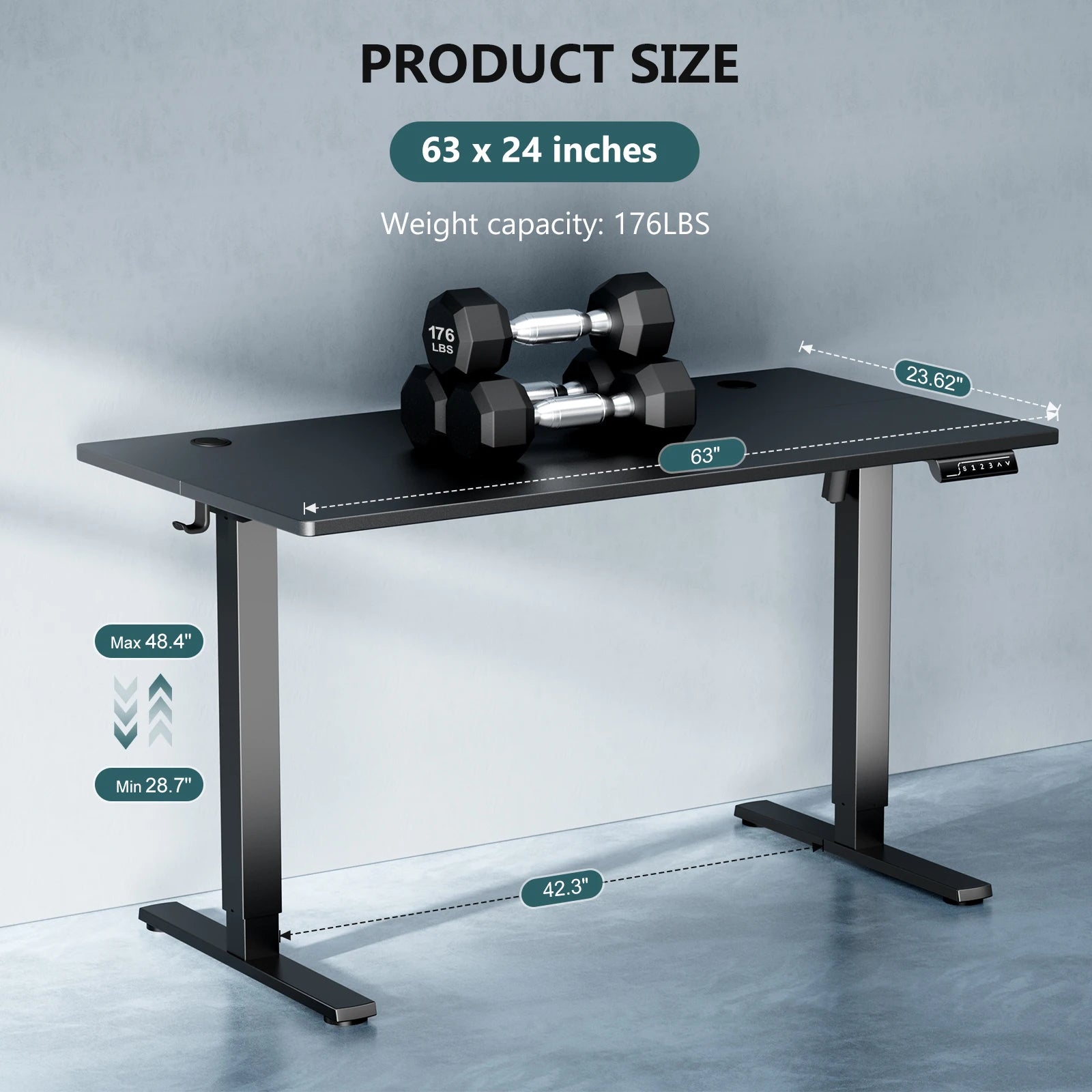 Standing Ergonomic Adjustable Height Computer Workstation