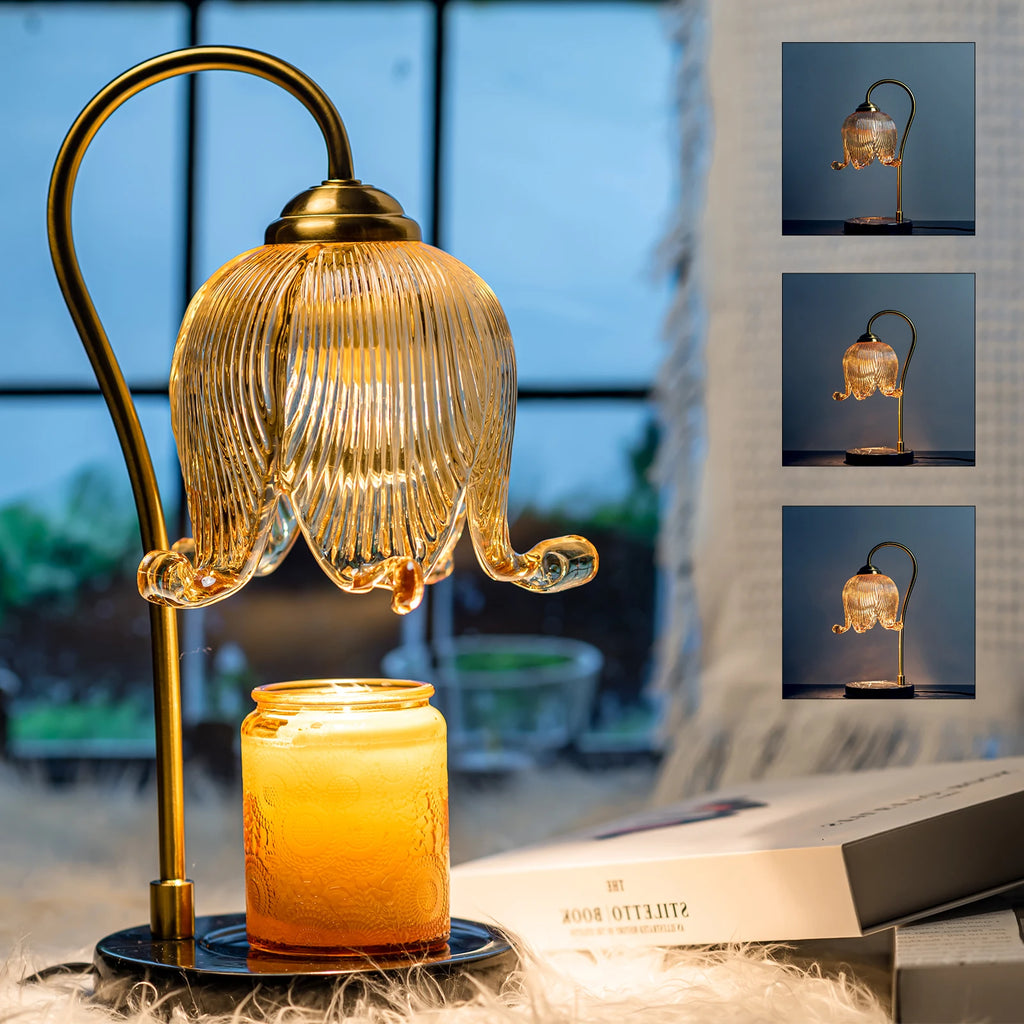 Tulip Flower Warm Candle Table Lamp