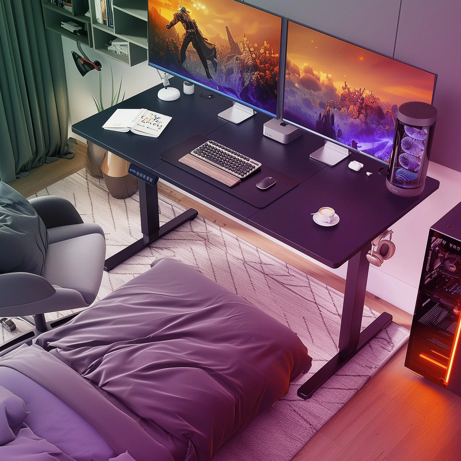 Standing Ergonomic Adjustable Height Computer Workstation