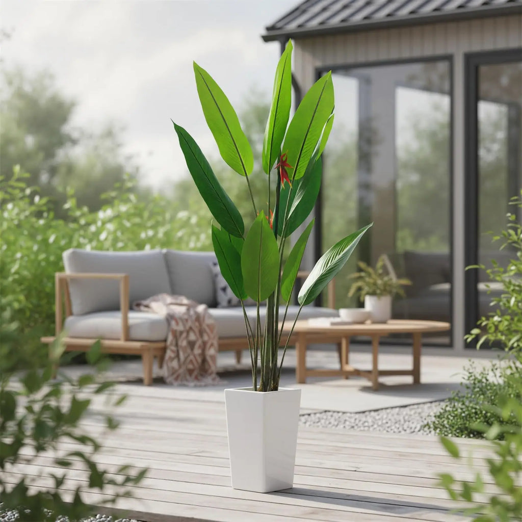 Artificial Bird of Paradise with Planter