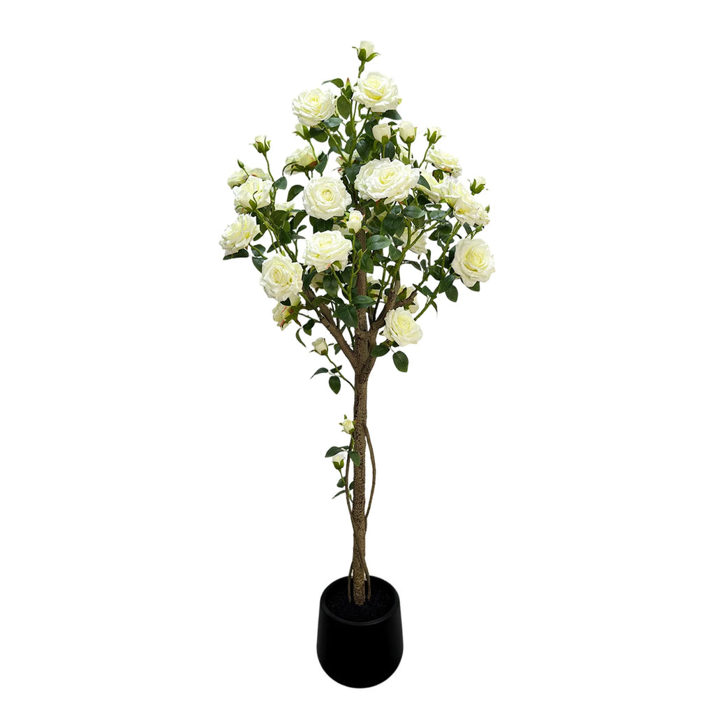 Artificial White Rose Flower Tree