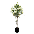 Artificial White Rose Flower Tree