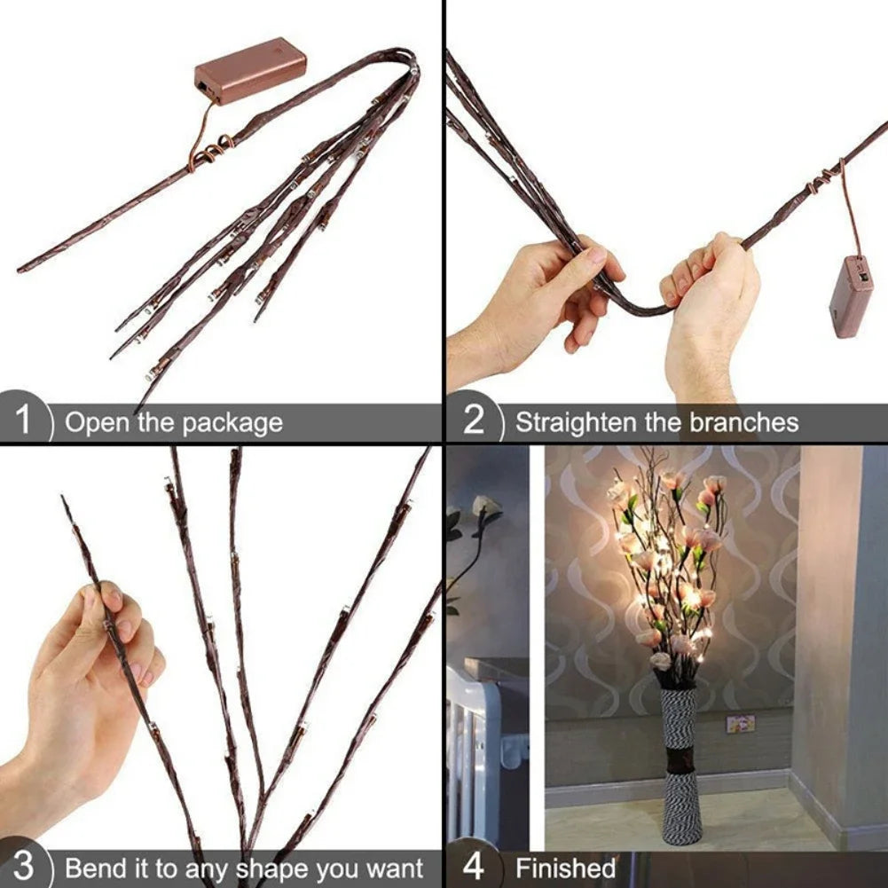 LED White Birch Branch Lights Bundle
