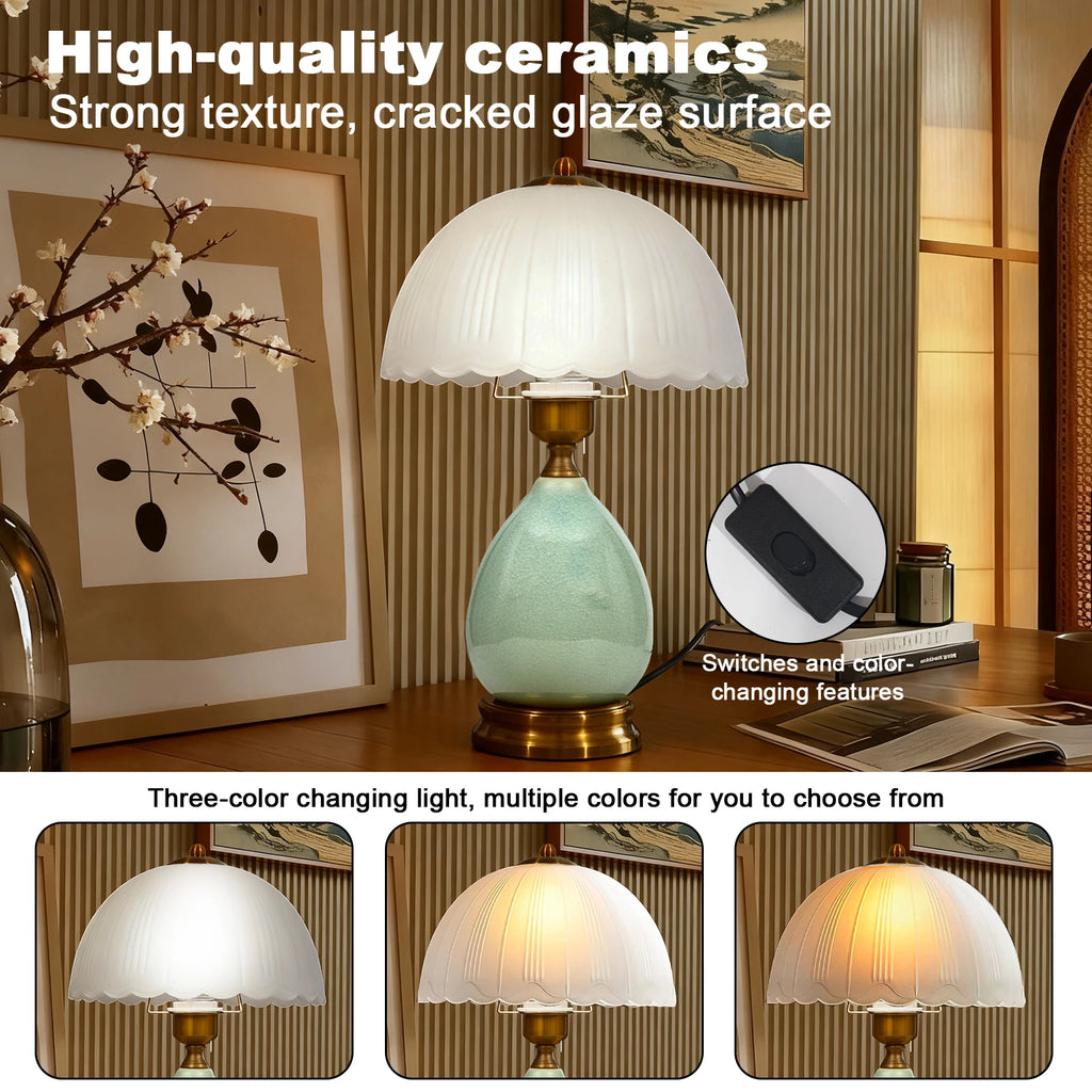 Vintage Ceramic Dimmable Table Lamp