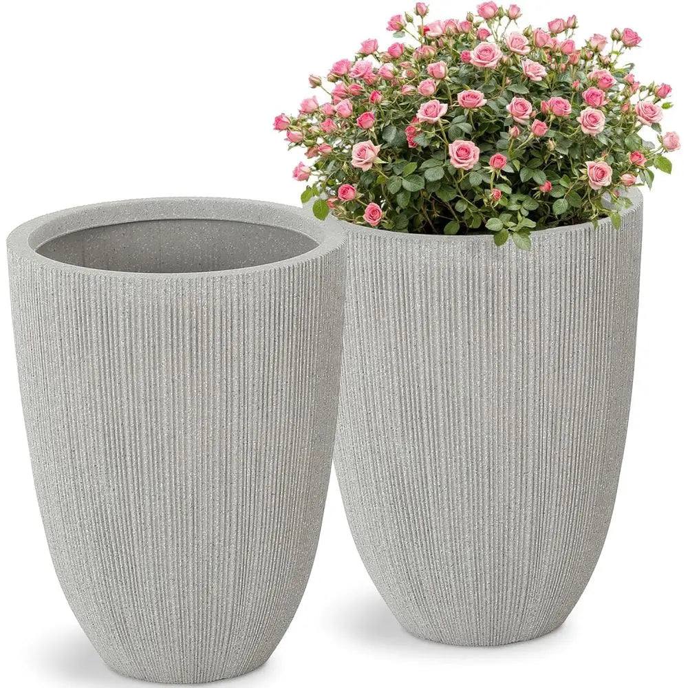 Mediterranean Planter for Outdoor Plants, 2 pcs