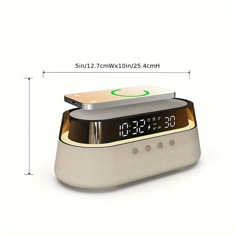 Bedside Wireless Charging Alarm Clock