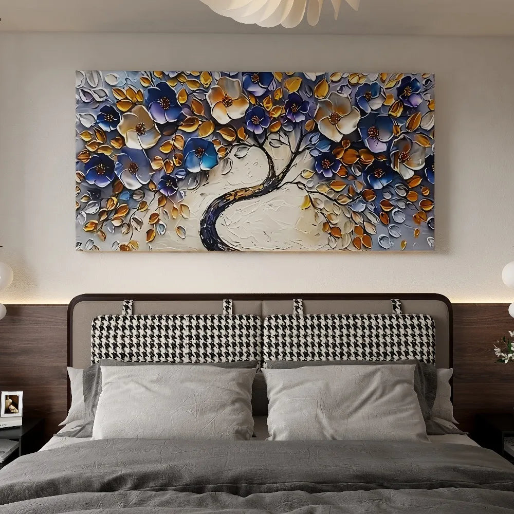 Large abstract Floral Tree Canvas Art