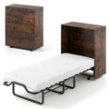 Rolling Cot Size Murphy Bed with Storage