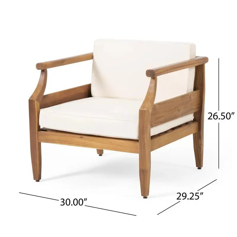 Mid-Century Acacia Outdoor Set