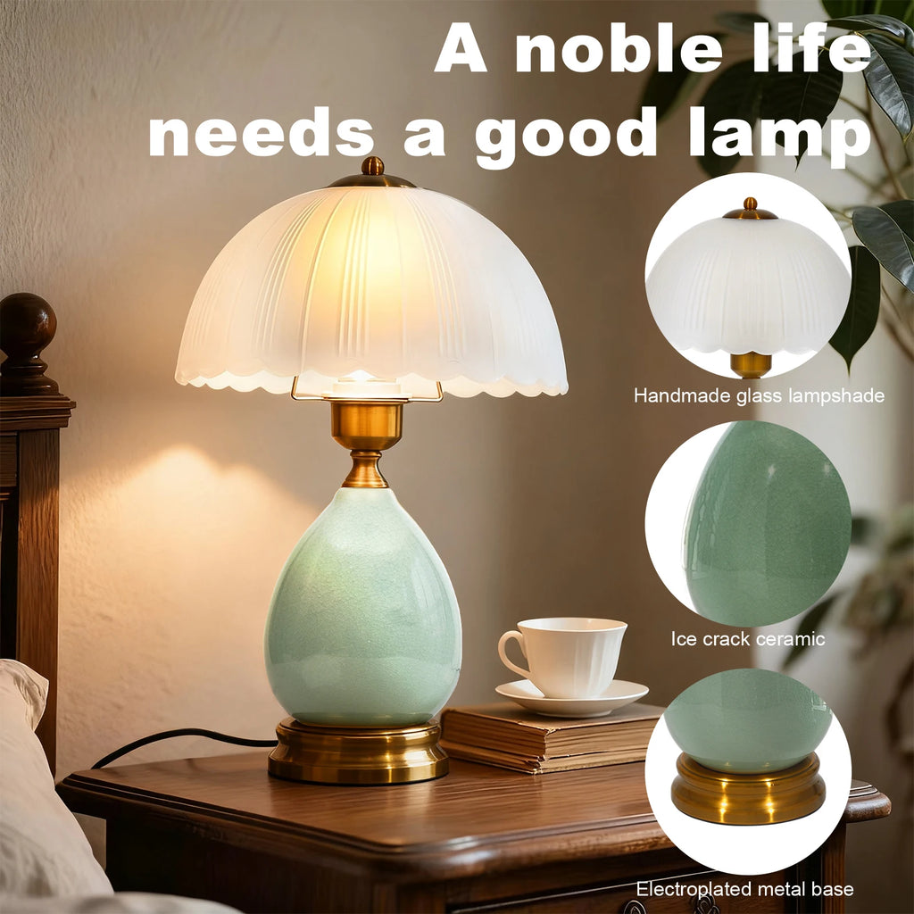 Vintage Ceramic Dimmable Table Lamp