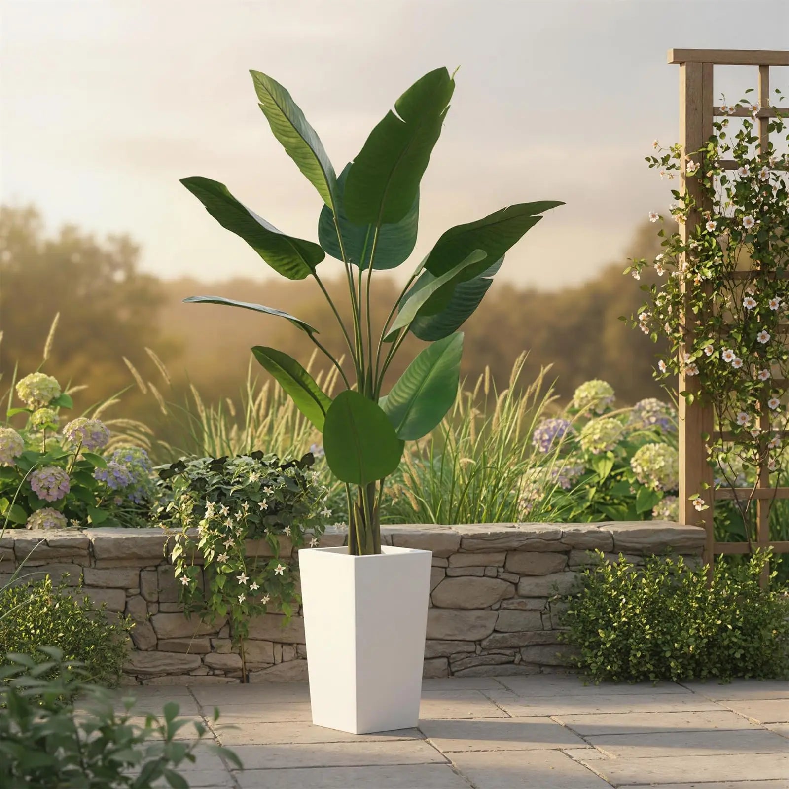Banana Tree Artificial Plant with Planter