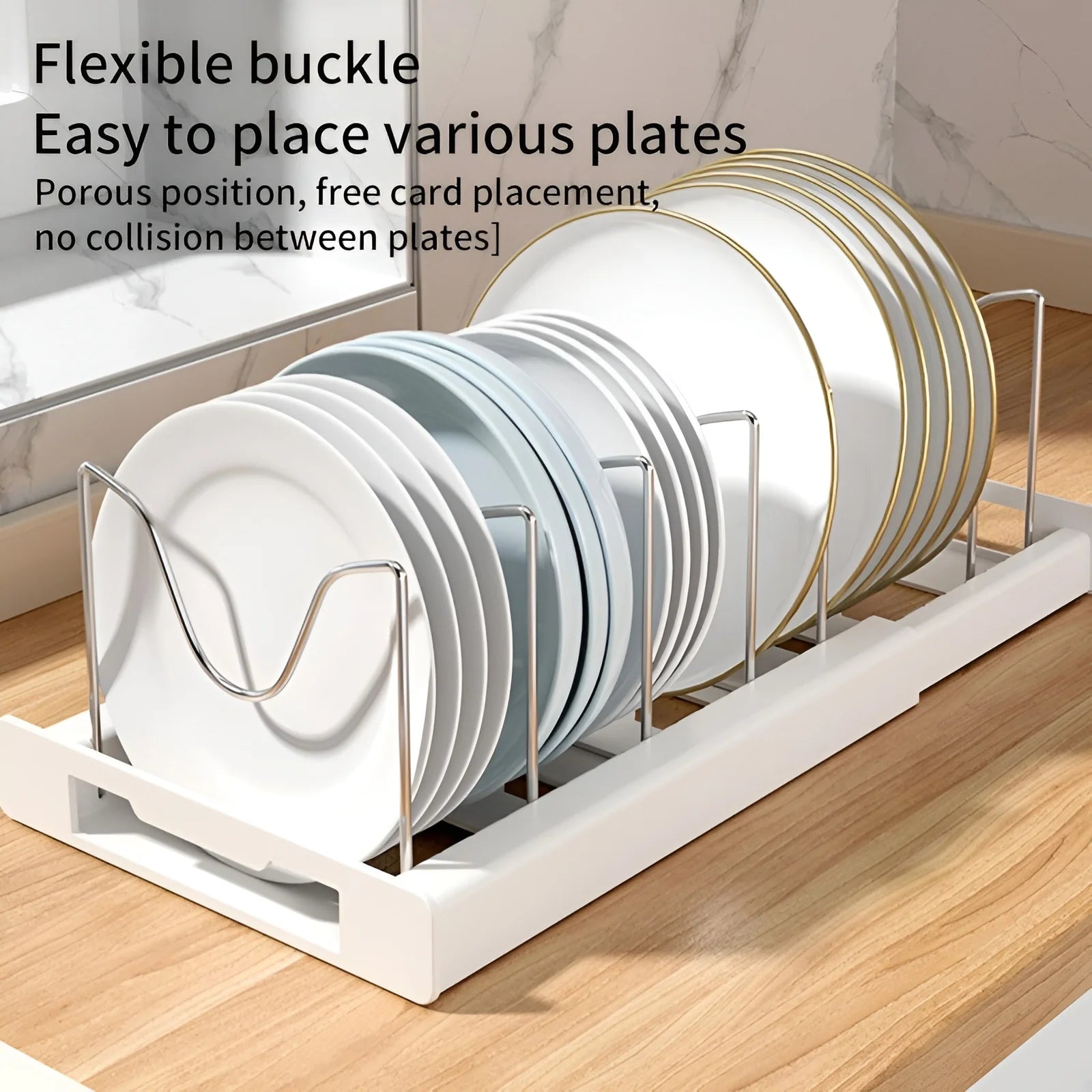Expandable Organizer Rack with 7 Dividers