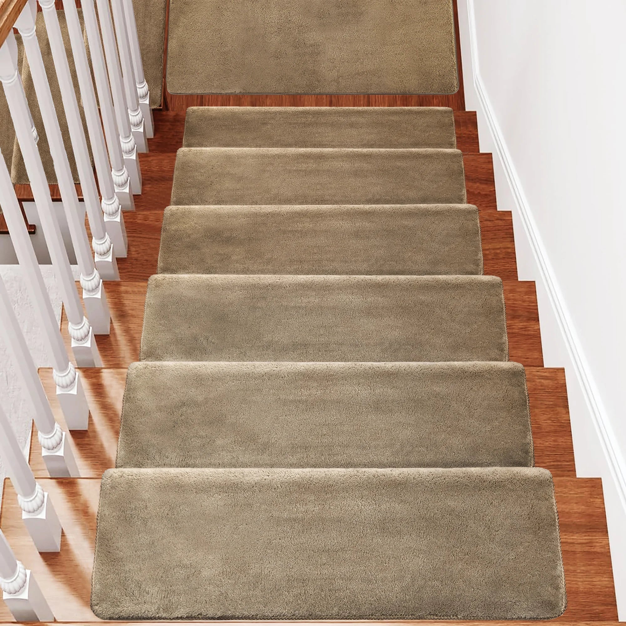 Bullnose Non-Slip Washable Stair Treads