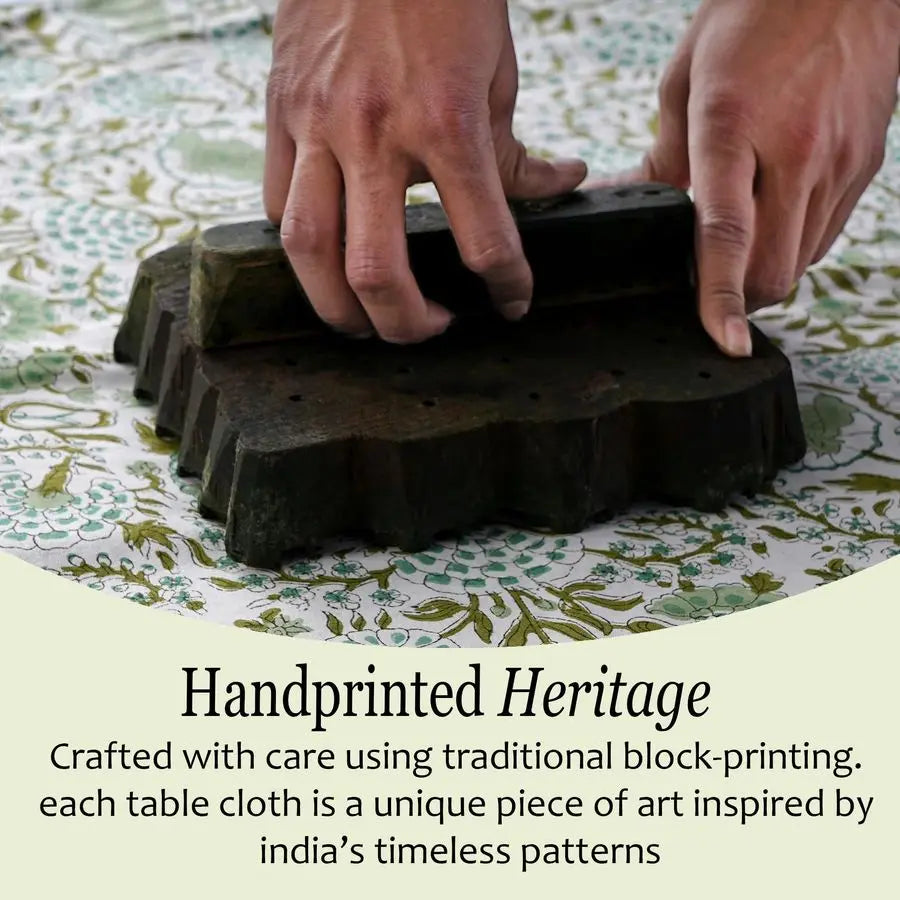 Tablecloth Cotton Indian Block Print Table Cover