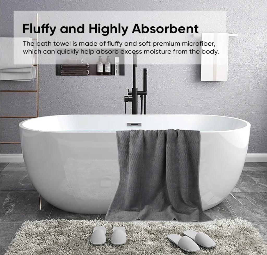 Microfiber Soft Bath Towel Set Pack of 2