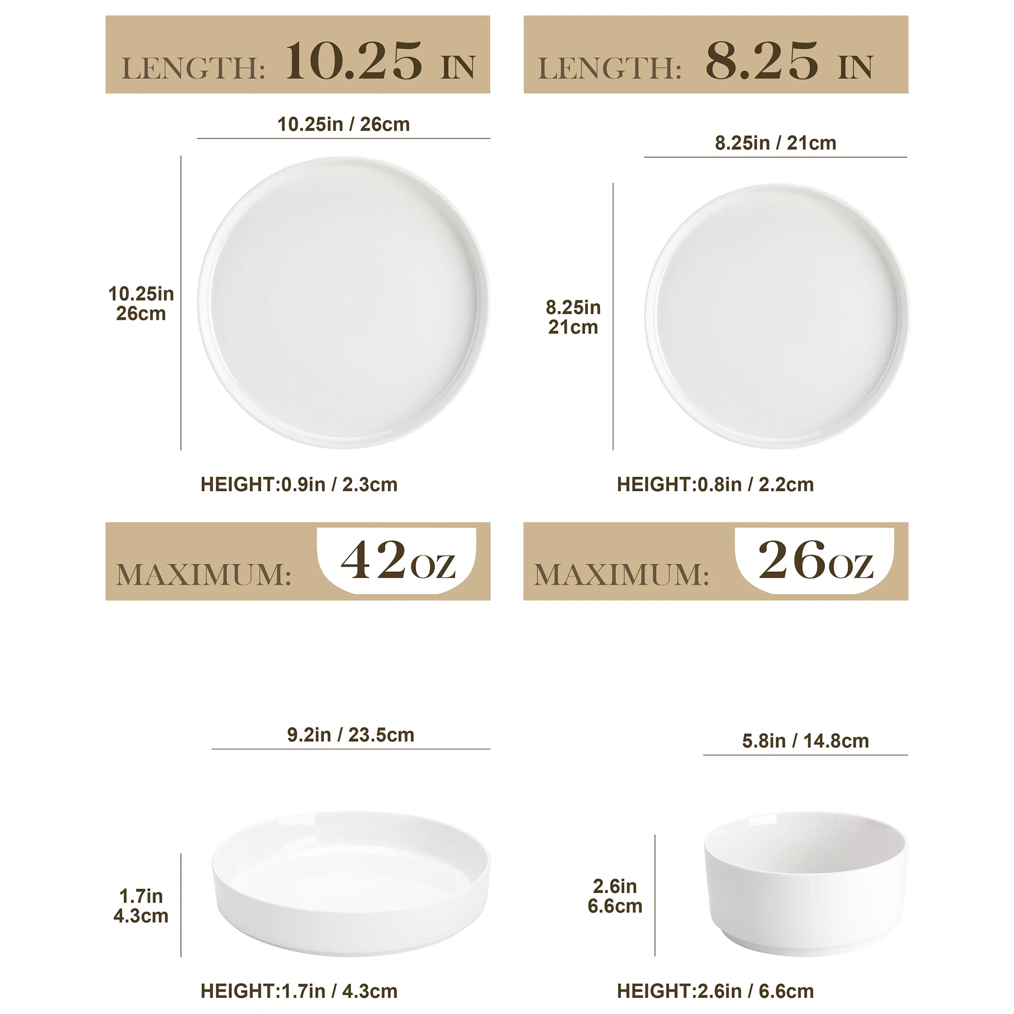 MALACASA Dinnerware Sets