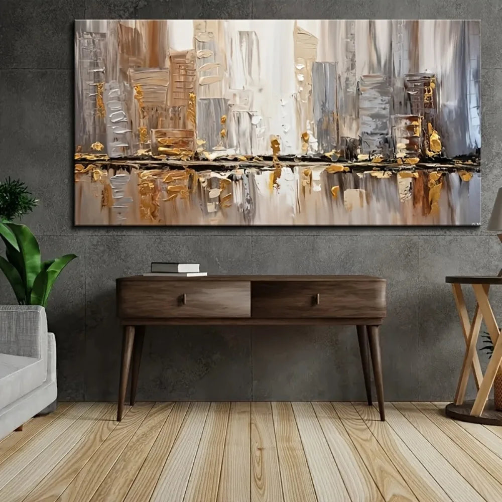 Large modern abstract oil painting