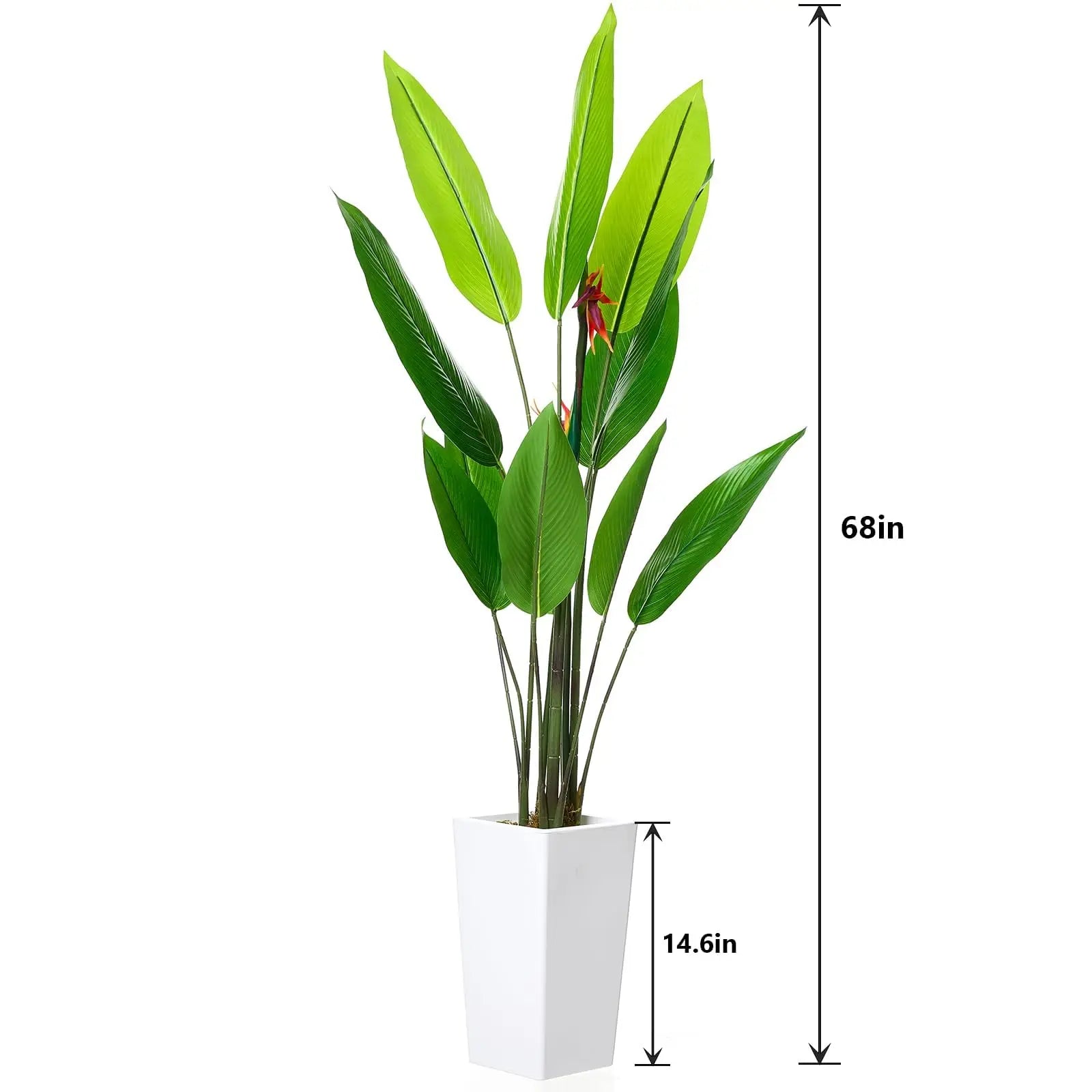 Artificial Bird of Paradise with Planter