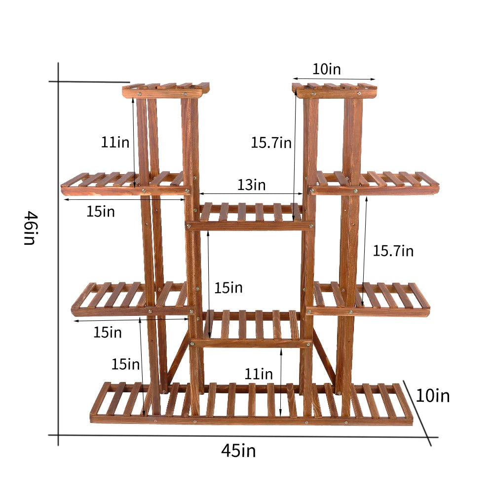 Wooden Plant Display Stand
