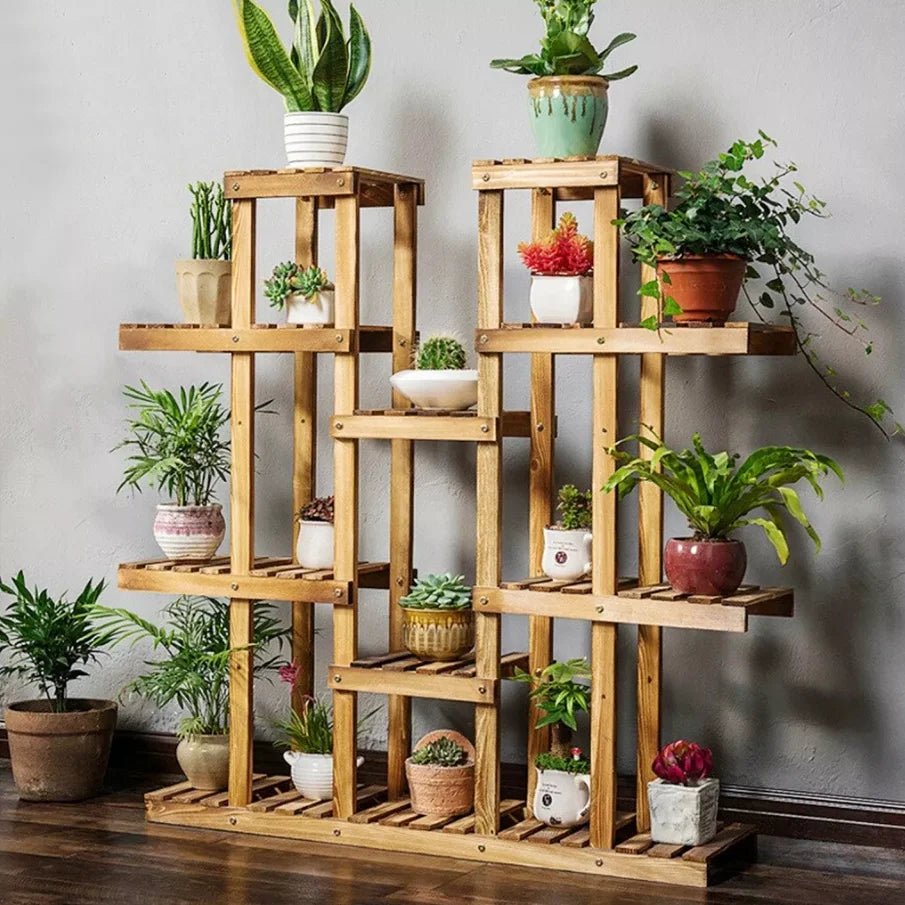 Wooden Plant Display Stand