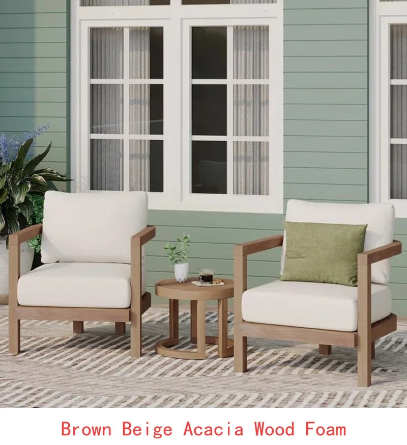 4-Piece Acacia Outdoor Furniture Set