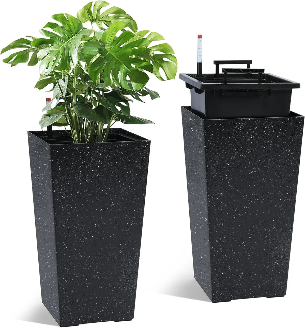 Rectangular Planters with Drainage, Set of 2