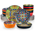 Ceramic Dinnerware Set Stoneware Bohemian Style