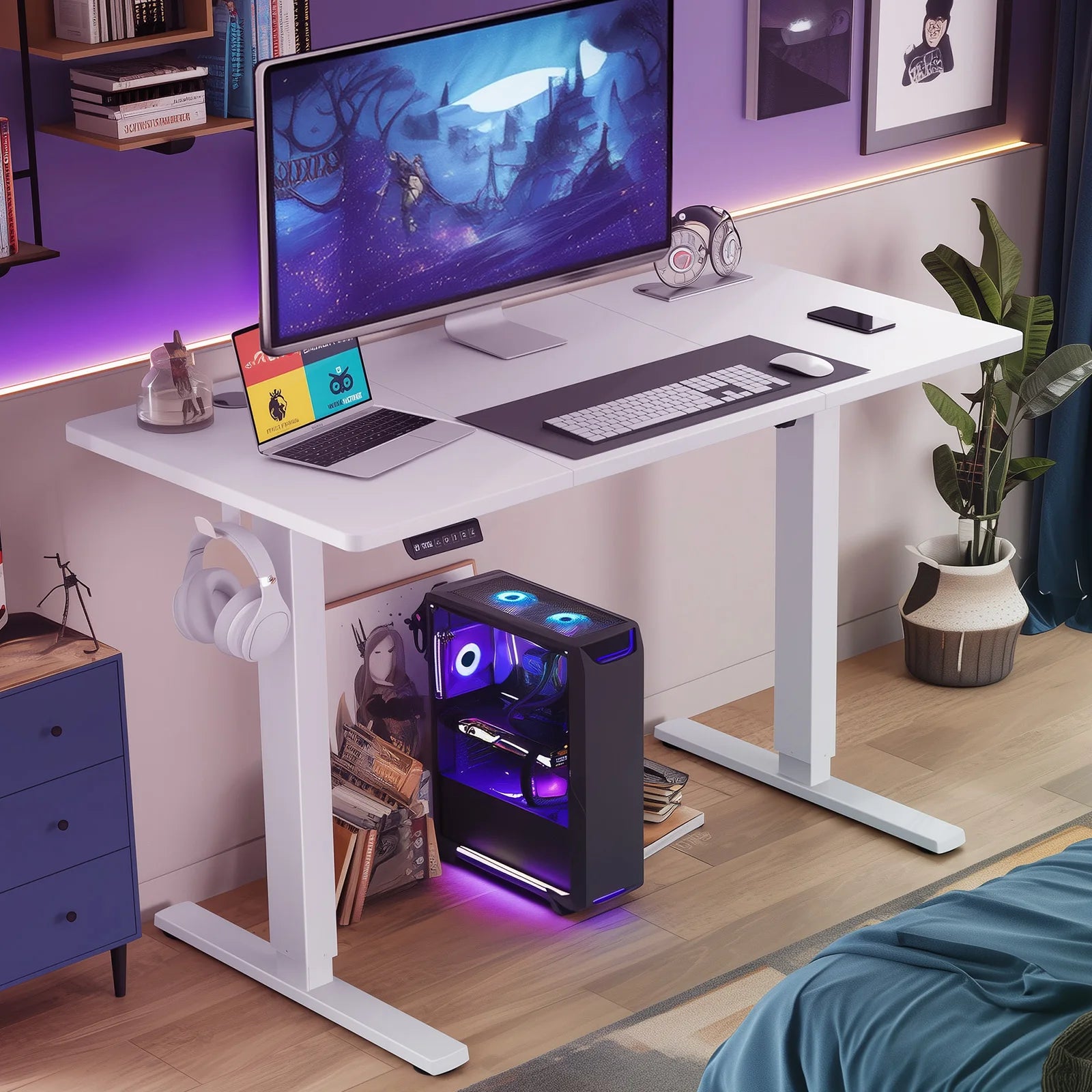 Standing Ergonomic Adjustable Height Computer Workstation