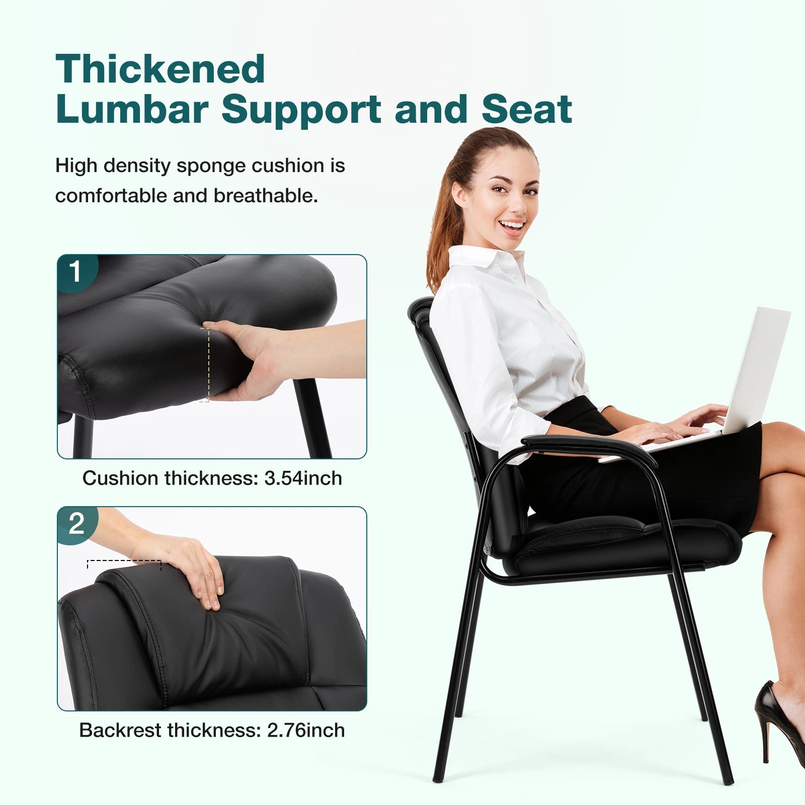 Ergonomic Leather Padded Office Chair