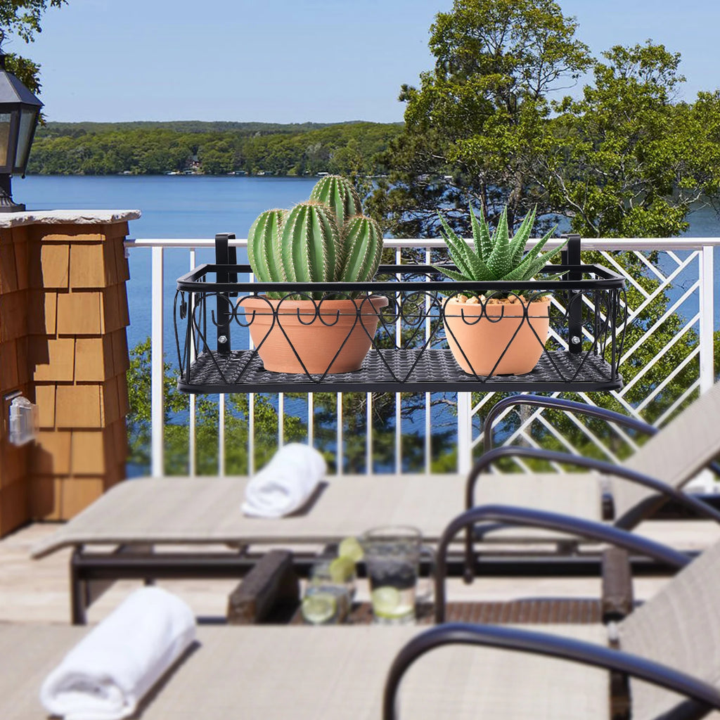 Balcony Railing Hanging Basket Planter