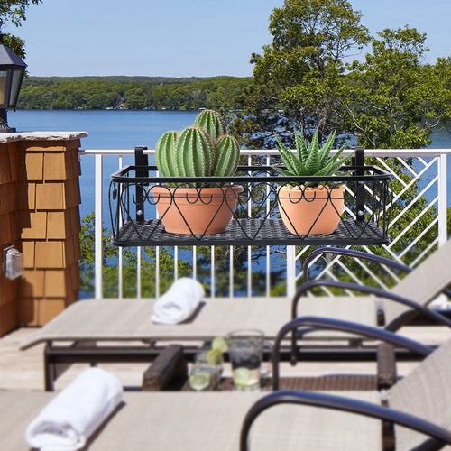 Balcony Railing Hanging Basket Planter
