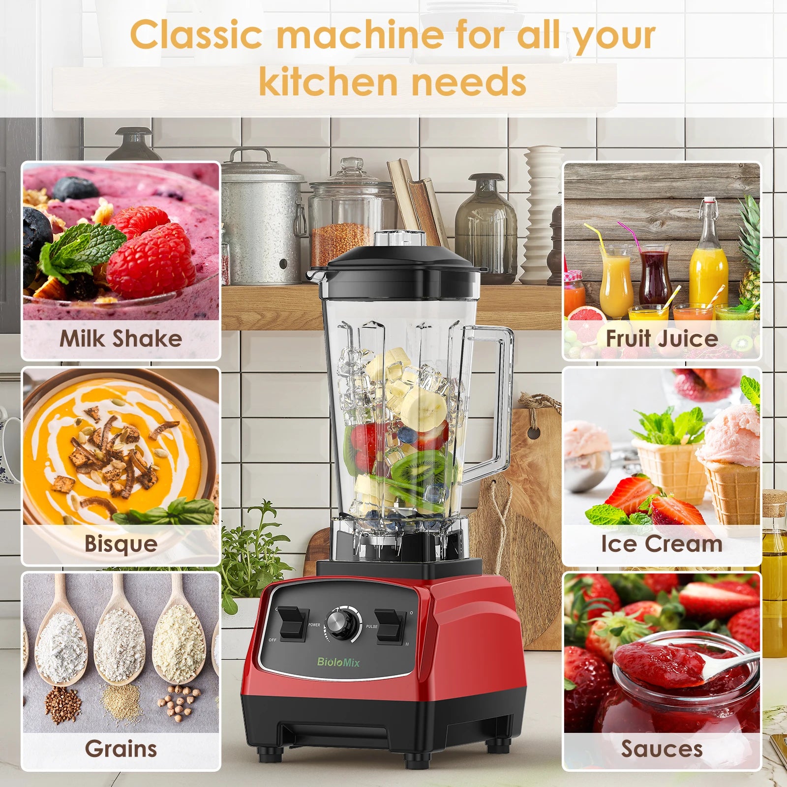 Heavy Duty Commercial Grade Blender Mixer Juicer