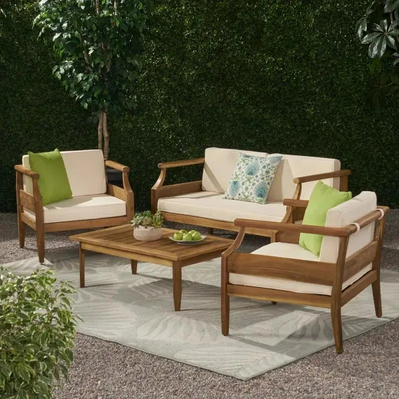 Mid-Century Acacia Outdoor Set