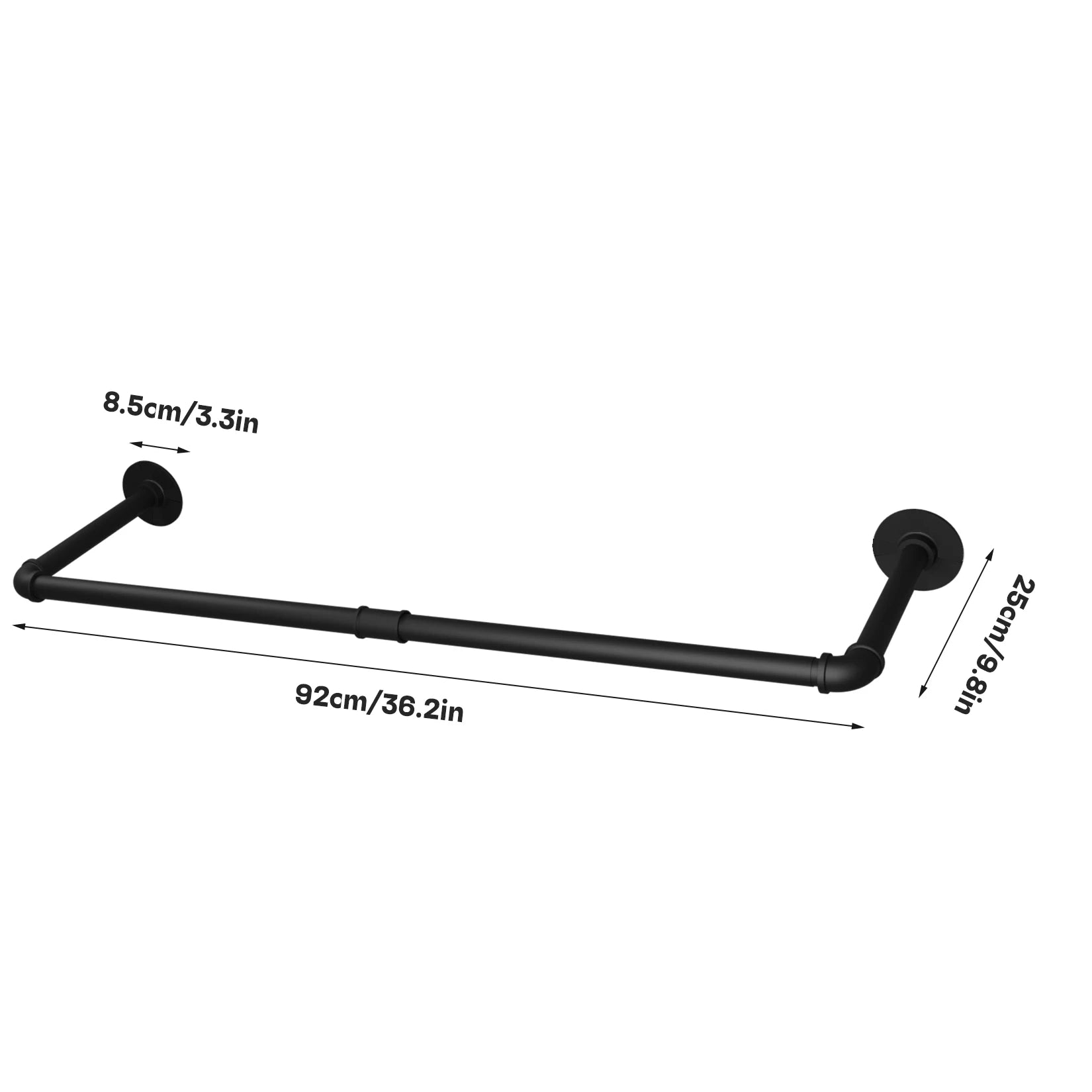 Pack Of 2 Hanging Pipe Clothes Rack