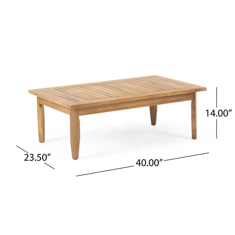 Mid-Century Acacia Outdoor Set