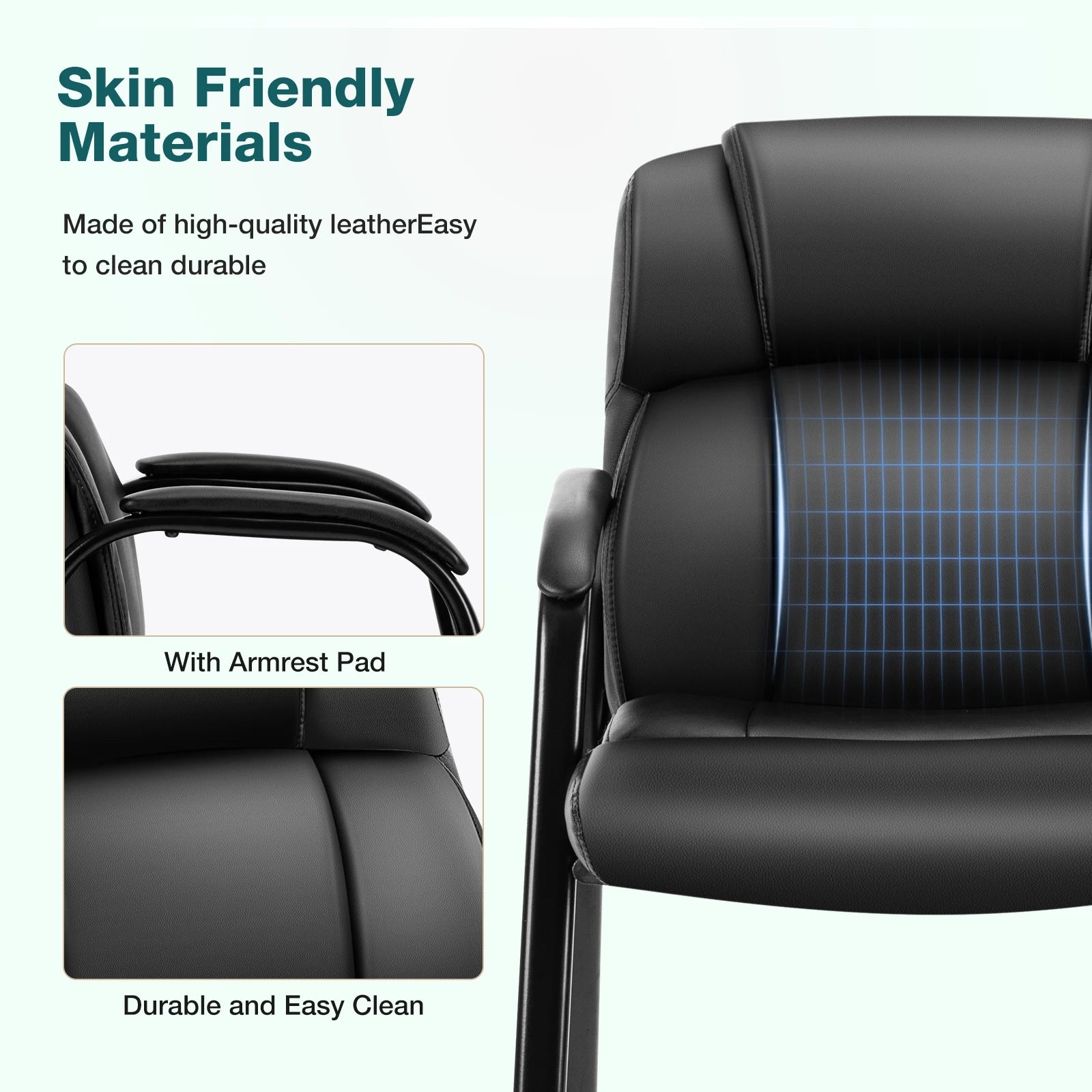 Ergonomic Leather Padded Office Chair