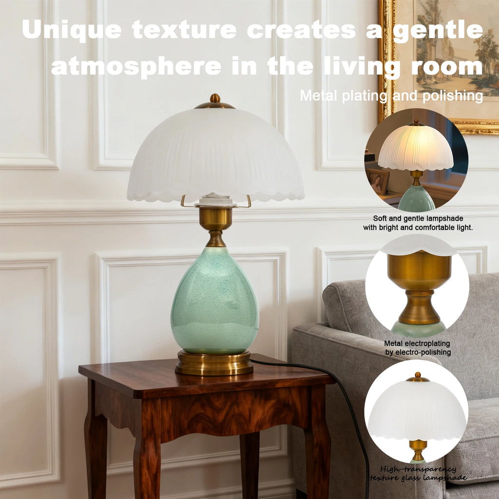 Vintage Ceramic Dimmable Table Lamp
